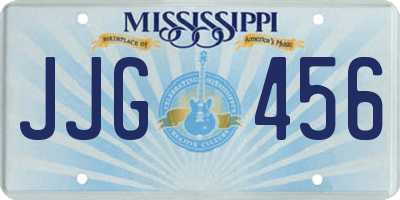 MS license plate JJG456