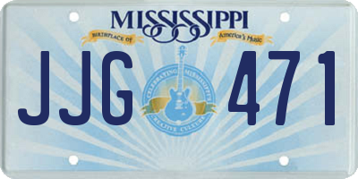 MS license plate JJG471