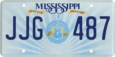 MS license plate JJG487