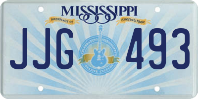MS license plate JJG493