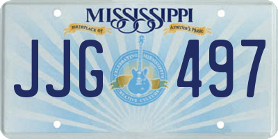 MS license plate JJG497