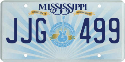 MS license plate JJG499