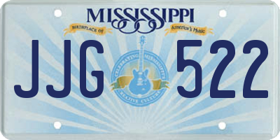 MS license plate JJG522