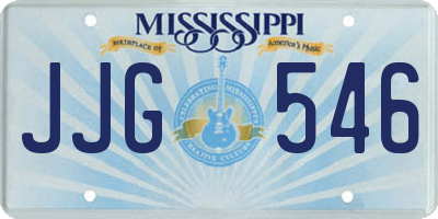 MS license plate JJG546