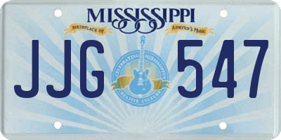MS license plate JJG547