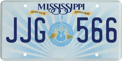 MS license plate JJG566