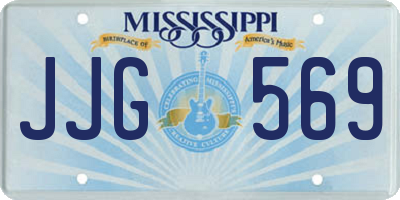 MS license plate JJG569