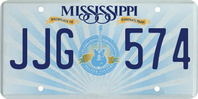 MS license plate JJG574