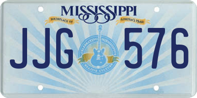 MS license plate JJG576