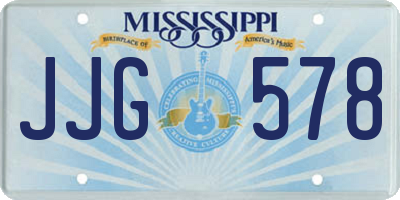 MS license plate JJG578
