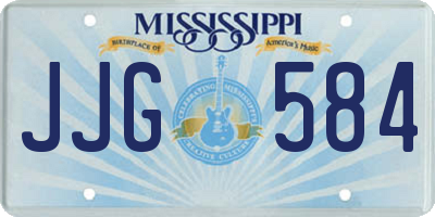 MS license plate JJG584