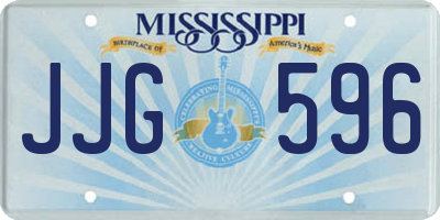 MS license plate JJG596