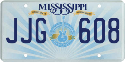 MS license plate JJG608