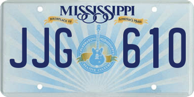 MS license plate JJG610