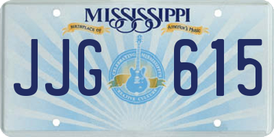 MS license plate JJG615