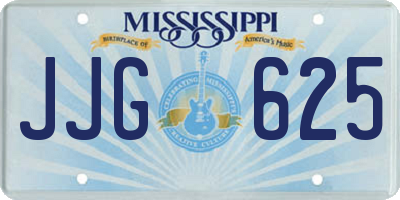 MS license plate JJG625