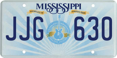 MS license plate JJG630