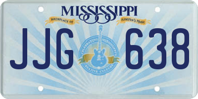 MS license plate JJG638
