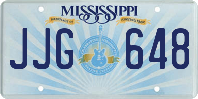 MS license plate JJG648