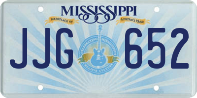 MS license plate JJG652