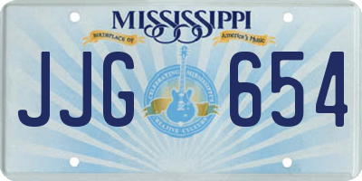 MS license plate JJG654