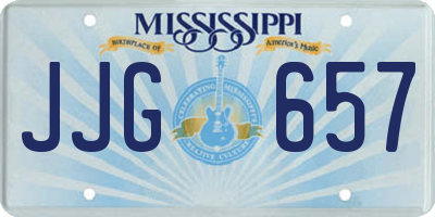 MS license plate JJG657