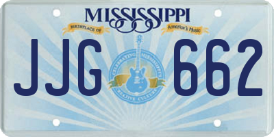 MS license plate JJG662