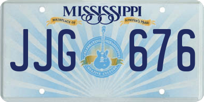 MS license plate JJG676