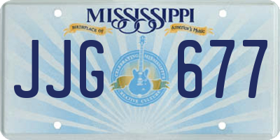 MS license plate JJG677
