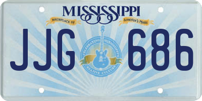 MS license plate JJG686