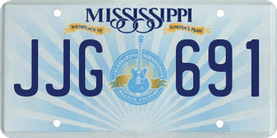 MS license plate JJG691