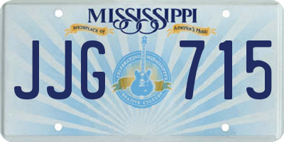 MS license plate JJG715