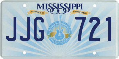 MS license plate JJG721