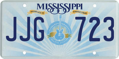MS license plate JJG723