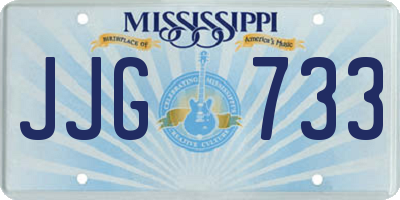 MS license plate JJG733
