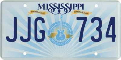 MS license plate JJG734