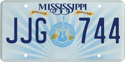 MS license plate JJG744