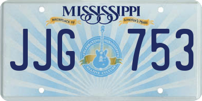 MS license plate JJG753