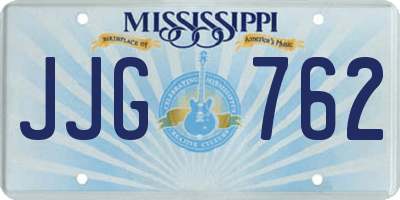MS license plate JJG762