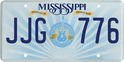 MS license plate JJG776