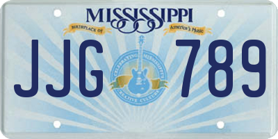 MS license plate JJG789