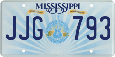 MS license plate JJG793