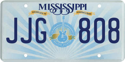 MS license plate JJG808