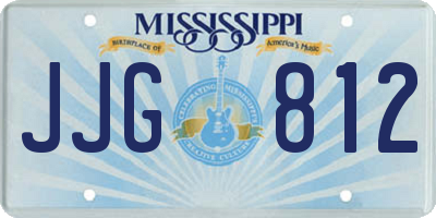 MS license plate JJG812