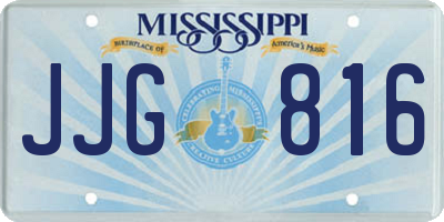MS license plate JJG816