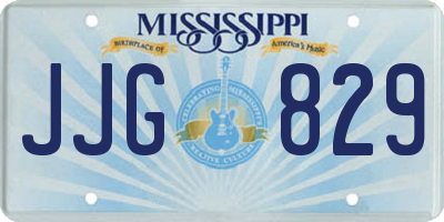 MS license plate JJG829