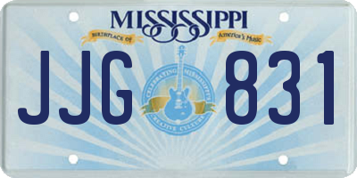 MS license plate JJG831