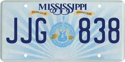 MS license plate JJG838