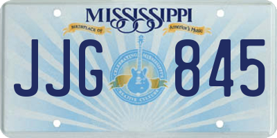 MS license plate JJG845