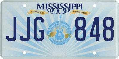 MS license plate JJG848